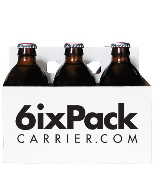 6 pack cardboard beer carrier