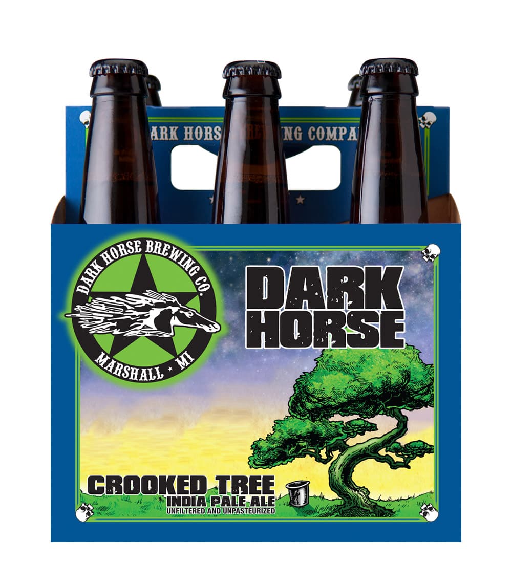 Dark Horse Crooked Tree six pack beer carrier